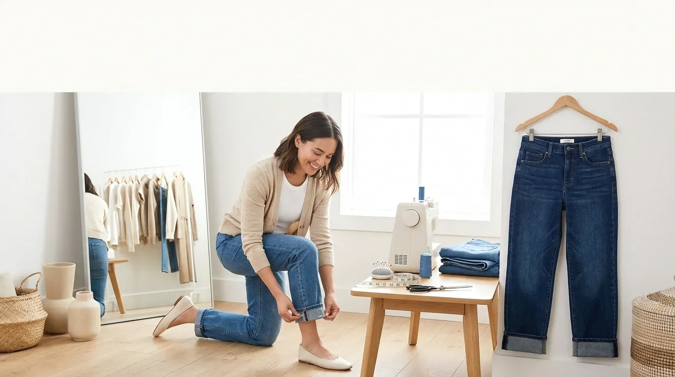 How to Hem Jeans for Petite Legs Without Losing the Original Hem