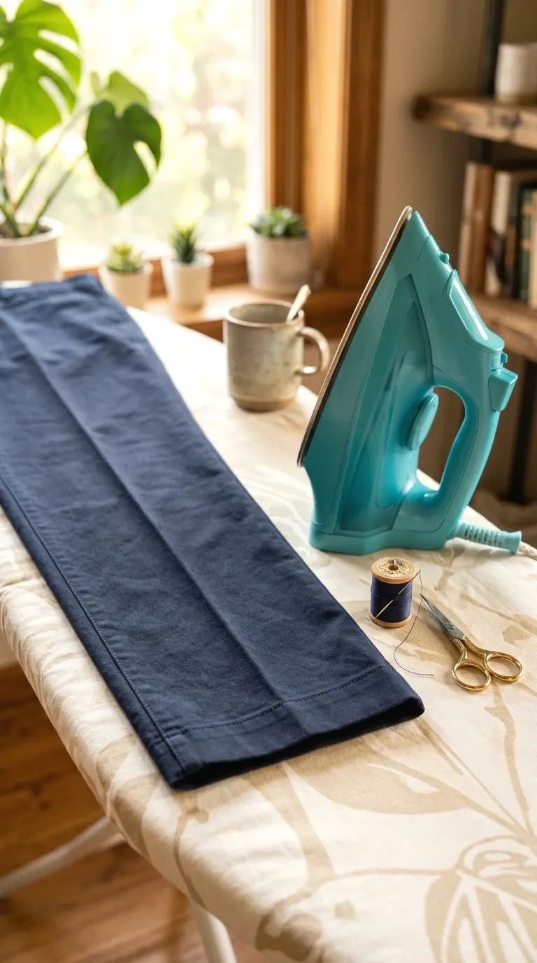 give the hem a final press