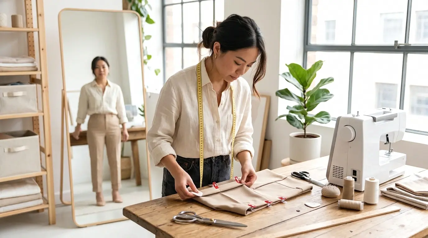 how to hem pants petite