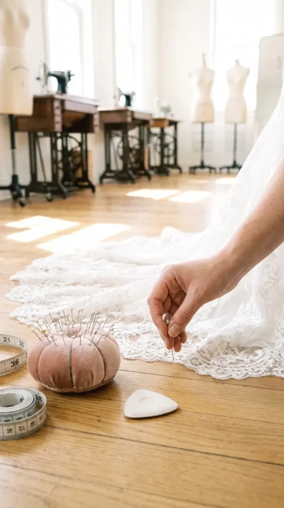 How to Hem a Wedding Dress