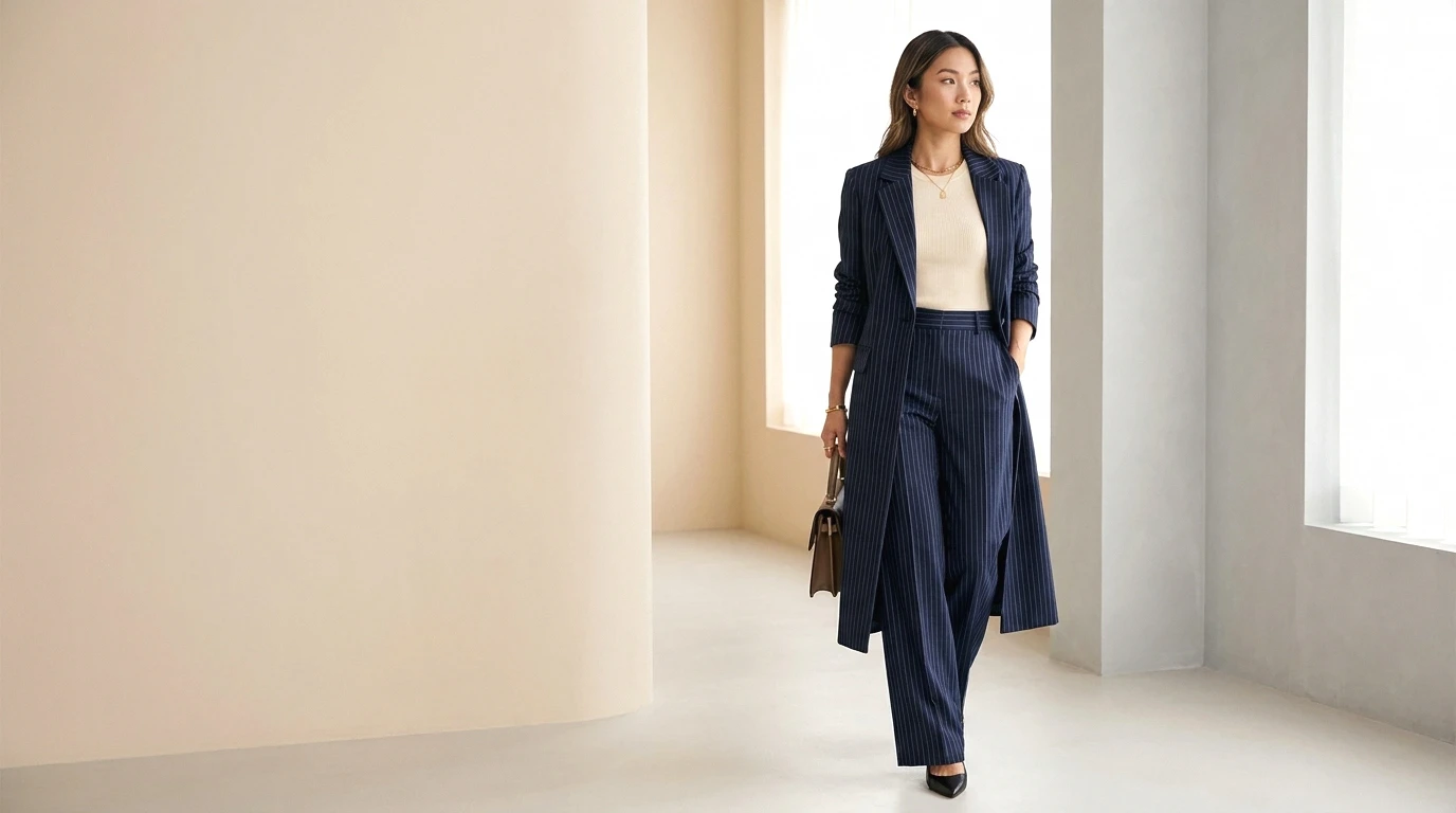 How to Use Vertical Lines to Create the Illusion of Height When Styling Petite Frames